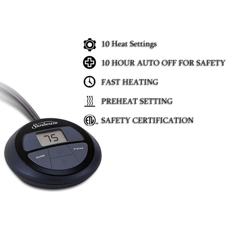 Sunbeam Quilted Heated Mattress Pad Wayfair Canada